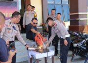 Polres Kubu Raya Musnahkan Puluhan Knalpot Brong dan Tindak Ribuan Pelanggar Lalu Lintas