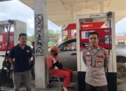 Satuan Reserse Kriminal Polres Sekadau Lakukan Pengecekan dan Himbauan di SPBU wilayah Hukum Bumi Lawang Kuari