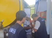 Unit Tipidter Polres Bangka Barat cek dan riksa BBM di sejumlah SPBU Jelang arus Mudik