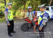 Berikan Rasa Aman Dan Nyaman Satlantas Polres Pulang Pisau Gelar Patroli Keliling.