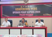 Polres Sekadau Gelar Konferensi Pers Terkait Pengungkapan Kasus Januari-Maret 2024 Di Wilayah Hukum Bumi Lawang Kuari