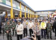 Pj Gubernur Jatim Dampingi Kapolri dan Panglima TNI Cek Layanan Mudik Terminal Purabaya
