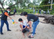 Sat Reskrim Polres Bangka Barat Olah TKP Pemuda Tewas di Pantai Ternyata Dibunuh saat Lerai Perkelahian