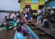 Kepolisian Resor Sekadau Lakukan Penertiban Aktivitas PETI Di Sungai Kapuas Perbatasan Antara Dua Kabupaten