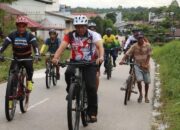 Hari Bhayangkara ke-78 Polres Sekadau di Ramaikan 17 Komunitas Sepeda Gunung