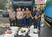 Polres Bangka Barat Lakukan Penangkapan 1 (satu) Unit Truk Bermuatan Pasir Timah Dan Balok Timah Tanpa Dokumen