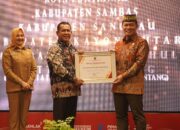Pj Bupati Sanggau Suherman,S.H.,M.H Mendapat Penghargaan MIPC dari Dirjen Kekayaan Intelektual Kemenkumham RI