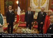 Raja Maroko King Mohammed VI Sambut Kunjungan Kenegaraan Presiden Prancis Emmanuel Macron di Dar al-Makhzen