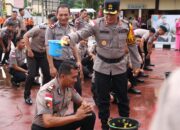 Upacara Korprapot Kenaikan Pangkat Polri Periode 1 Januari 2025 di Polres Sanggau