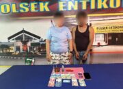 Polsek Entikong Berhasil Amankan Dua Orang dengan Barang Bukti Narkotika Jenis Sabu