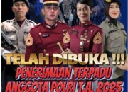 Polri Cari Putra-Putri Terbaik, Kuota 4.000 Bintara Dibuka!