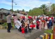 Sambut Ramadhan, Polisi dan Anak-Anak TK Al Muhajirin Berpawai Bersama