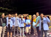 Polisi Bersama BEM Polnep Bagikan Bansos Ke Warga