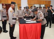 Kapolres Melawi Pimpin Sertijab Kabag SDM dan Kapolsek Kota Baru.