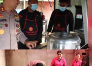 Polri Untuk Masyarakat, Polres Sarolangun Bersama Sat Brimob Polda Jambi Dirikan Dapur Lapangan untuk Korban Banjir
