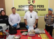 Polresta Pontianak Sita 47 Batang Emas Ilegal, 4 Tersangka Ditangkap