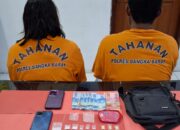 Pasangan Suami Istri di Mentok Diciduk Polisi, Simpan 18 Paket Sabu Dan 6 Butir Ekstasi