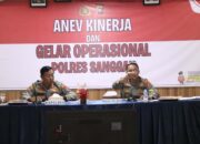 Tingkatkan Kinerja, Polres Sanggau Gelar Anev dan Paparkan Strategi Prioritas Wilayah