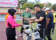 Semarak HUT Bhayangkara Ke 79, Polres Sarolangun & Jajaran Forkopimda Gelar Olahraga Bersama.