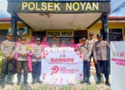 Polsek Noyan Salurkan Bantuan Sosial untuk Warga Kurang Mampu dalam Rangka Hari Bhayangkara ke-79