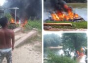 Kapal Pengakut BBM di Ella Hilir Terbakar Seorang ABK Meninggal 2 Orang Luka Ringan.