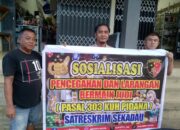 Polsek Belitang Sosialisasikan Pencegahan Dan Larangan Perjudian Ke Masyarakat Setempat