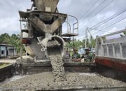 Satgas TMMD Ke 126 Kodim 1207/Pontianak Laksanakan Pelangsiran ReadyMix