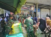 Kodim 1207/Pontianak Laksanakan Gerakan Pangan Murah Beras SPHP Terjual Sebanyak 2 Ton 450