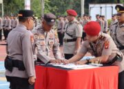 Kapolres Melawi Pimpin Sertijab Kasat Lantas,Kasat Reskrim dan Kapolsek.