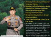 Kapolres Melawi Imbau Waspada Karhutla Jelang Musim Kemarau, Ajak Masyarakat Jaga Lingkungan Bersama