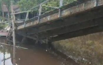 Jembatan Gantung Penghubung Dusun Sungai Layang I–Sungai Segak Terancam Roboh, Kades Mendesak Penanganan Segera