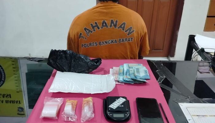 Polres Bangka Barat Bongkar Dugaan Peredaran Sabu di Tempelang, Seorang Pemuda Diamankan
