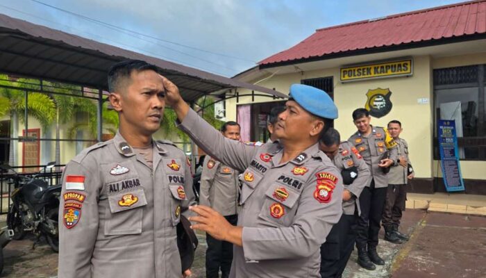 Tegakkan Disiplin di Bulan Ramadhan, Polsek Kapuas Perketat Pengawasan Internal