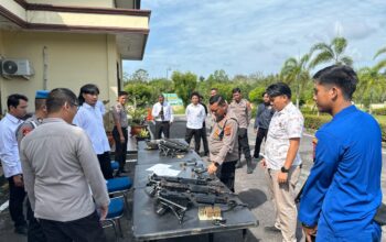 Polres Bangka Barat Lakukan Pengecekan Senpi Anggota, Pastikan Penggunaan Sesuai SOP