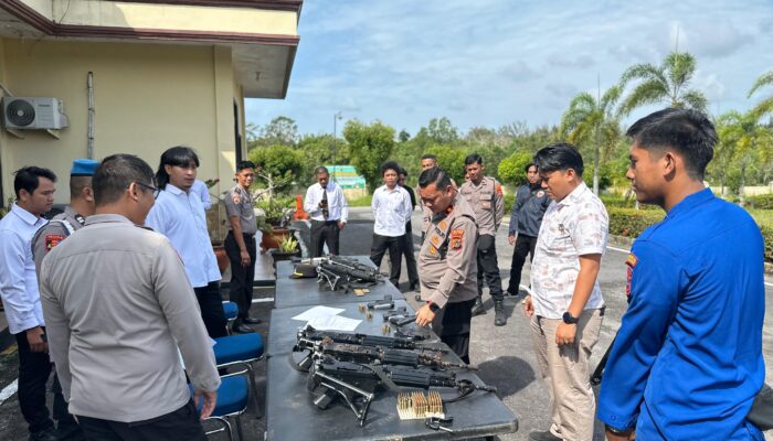Polres Bangka Barat Lakukan Pengecekan Senpi Anggota, Pastikan Penggunaan Sesuai SOP