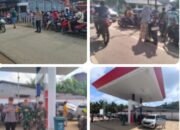 Pengamanan Distribusi BBM di Meliau, Antrean Meningkat Namun Tetap Kondusif