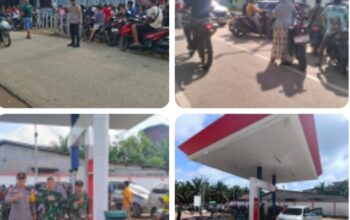 Pengamanan Distribusi BBM di Meliau, Antrean Meningkat Namun Tetap Kondusif