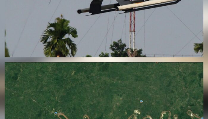 “Breaking news,Dari Melawi ke Kubu Raya, Helikopter PK-CFX Dilaporkan Hilang Kontak