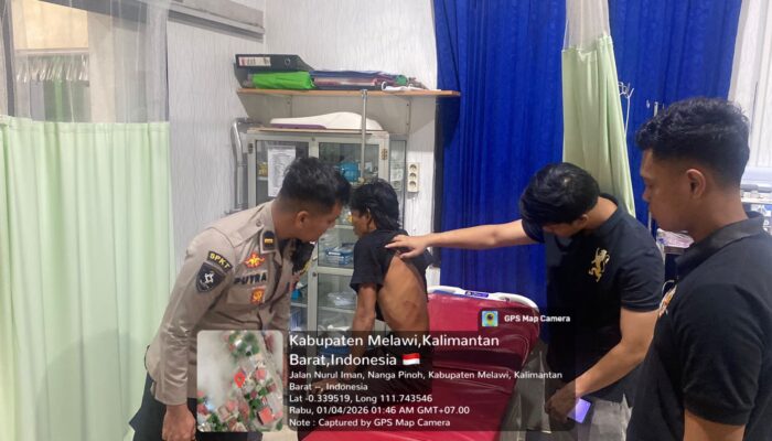 Respon Cepat Layanan Hotline 110, Personel Polres Melawi Amankan Terduga Pelaku Pencurian di Dermaga ASDP.