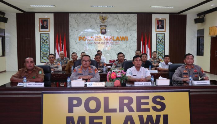 Hadapi Ancaman El Nino “Godzilla”, Polres Melawi Perkuat Koordinasi Pencegahan Karhutla