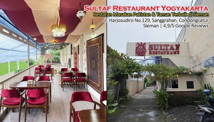 Sultaf Restaurant Yogyakarta Restoran Masakan Pakistan & Yaman Terbaik di SlemanJl. Harjosudiro No.129, Sanggrahan, Condongcatur, Sleman | 4,9/5 Google Reviews