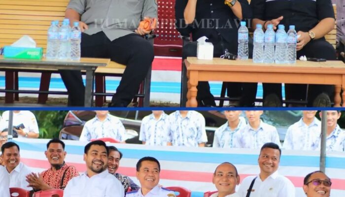 Ketua DPRD Melawi Hadiri Penancapan Tiang Perdana Asrama Pelajar GKII Melawi Hilir.