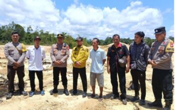 Gerak Cepat Polsek Mukok Polres Sanggau Cek Lokasi Dugaan PETI di Menjaya