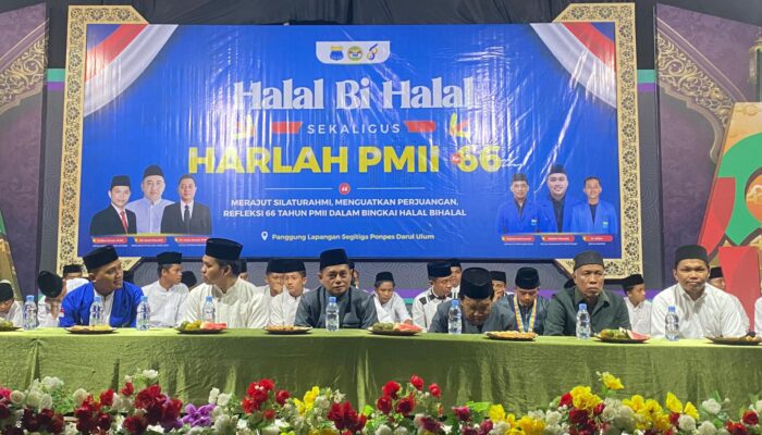 Semarak Harlah PMII ke-66, PMII STITDAR Gelar Halal Bihalal di Ponpes Darul Ulum Kubu Raya