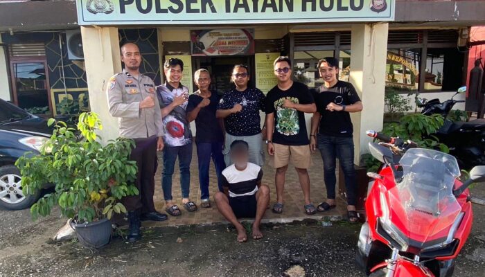 TRC Polsek Tayan Hulu Ringkus Terduga Penggelap Motor Antar Kecamatan di Sanggau