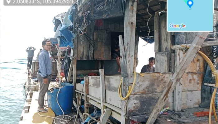 Tambang Ilegal Membandel, Polres Bangka Barat Amankan 6 Ponton Selam dan 19 Pekerja di Perairan Muntok