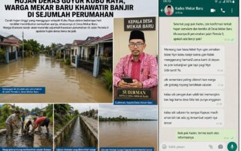 Hujan Deras Guyur Kubu Raya, Warga Mekar Baru Gelisah Ancaman Banjir: Ini Respons Pemerintah Desa Mekar Baru