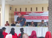 Sosialisasi Ranperda Tentang kepemudaan Ketua Fraksi PDIP DPRD Provinsi Sumatra Utara Mangapul Purba S.E.,M.I.KOM Serukan Perlawanan Terhadap Narkoba