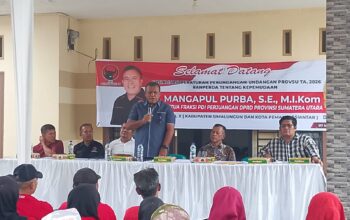 Sosialisasi Ranperda Tentang kepemudaan Ketua Fraksi PDIP DPRD Provinsi Sumatra Utara Mangapul Purba S.E.,M.I.KOM Serukan Perlawanan Terhadap Narkoba