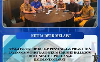 Pimpinan DPRD Melawi Hadiri Sosialisasi KUHP dan KUHAP di Pontianak